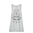 thumbnail image 1 of Thread Tank I'm Still With Her Women's Fashion Sleeveless Flowy Racerback Tank Top Sport Grey X-Large, 1 of 5