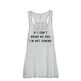thumbnail image 1 of Thread Tank If I Can't Bring My Dog I'm Not Coming Women's Sleeveless Flowy Racerback Tank Top Sport Grey 2X-Large, 1 of 5
