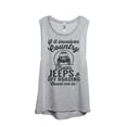 thumbnail image 1 of Thread Tank If It Involves Country Trails Jeeps and Off Roading Count Me In Women's Sleeveless Muscle Tank Top Sport Grey X-Large, 1 of 4