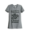 thumbnail image 1 of Thread Tank If It Involves Festivals Beers and Summer Count Me In Women's Relaxed Crewneck T-Shirt Tee Heather Grey Medium, 1 of 5