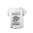 thumbnail image 1 of Thread Tank If It Involves Festivals Beers and Summer Count Me In Women's Relaxed Slouchy Dolman T-Shirt Tee Heather White Medium, 1 of 1