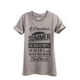 thumbnail image 1 of Thread Tank If It Involves Summer Roadtrips Beaches and Adventures Count Me In Women's Relaxed Crewneck T-Shirt Tee Heather Tan Medium, 1 of 1