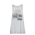 thumbnail image 1 of Thread Tank If You Can Read This Bring Me Wine Women's Fashion Sleeveless Flowy Racerback Tank Top Sport Grey Large, 1 of 5