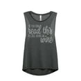 thumbnail image 1 of Thread Tank If You Can Read This Bring Me Wine Women's Fashion Sleeveless Muscle Tank Top Charcoal Small, 1 of 4