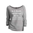thumbnail image 1 of Thread Tank In A World Full Of Tens Be An Eleven Women's Slouchy 3/4 Sleeves Raglan Sweatshirt Sport Grey Medium, 1 of 3