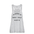 thumbnail image 1 of Thread Tank In Memory Of When I Could Sleep In Women's Fashion Sleeveless Flowy Racerback Tank Top Sport Grey 2X-Large, 1 of 5