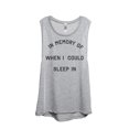 thumbnail image 1 of Thread Tank In Memory Of When I Could Sleep In Women's Fashion Sleeveless Muscle Tank Top Sport Grey Medium, 1 of 4