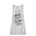 thumbnail image 1 of Thread Tank Let Your Faith Be Bigger Than Your Fear Women's Sleeveless Flowy Racerback Tank Top Sport Grey X-Large, 1 of 5