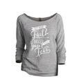 thumbnail image 1 of Thread Tank Let Your Faith Be Bigger Than Your Fear Women's Slouchy 3/4 Sleeves Raglan Sweatshirt Sport Grey Medium, 1 of 3