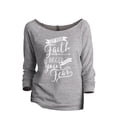 thumbnail image 1 of Thread Tank Let Your Faith Be Bigger Than Your Fear Women's Slouchy 3/4 Sleeves Raglan Sweatshirt Sport Grey Small, 1 of 3