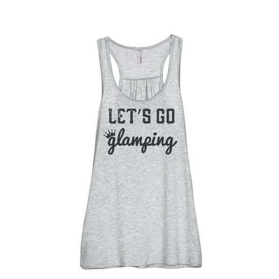 Thread Tank Let's Go Glamping Women Sleeveless Flowy Racerback Tank Top