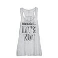 thumbnail image 1 of Thread Tank Lets Not Women's Sleeveless Flowy Racerback Tank Top Sport Grey X-Large, 1 of 5
