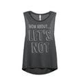 thumbnail image 1 of Thread Tank Lets Not Women's Sleeveless Muscle Tank Top Charcoal 2X-Large, 1 of 4