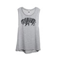 thumbnail image 1 of Thread Tank Live Free Run Wild Women's Sleeveless Muscle Tank Top Sport Grey Small, 1 of 4