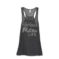 thumbnail image 1 of Thread Tank Livin' That Football MomLife Women's Fashion Sleeveless Flowy Racerback Tank Top Charcoal Large, 1 of 5