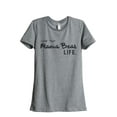thumbnail image 1 of Thread Tank Livin' That Mama Bear Life Women's Fashion Relaxed Crewneck T-Shirt Tee Heather Grey Large, 1 of 5