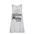 thumbnail image 1 of Thread Tank Livin' That Soccer Mom Life Women's Fashion Sleeveless Flowy Racerback Tank Top Sport Grey Large, 1 of 5
