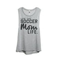 thumbnail image 1 of Thread Tank Livin' That Soccer Mom Life Women's Fashion Sleeveless Muscle Tank Top Sport Grey Small, 1 of 4