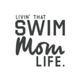 thumbnail image 1 of Thread Tank Livin' That Swim Mom Life Women's Fashion Sleeveless Flowy Racerback Tank Top Sport Grey Medium, 1 of 5