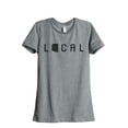 thumbnail image 1 of Thread Tank Local Arizona State Women's Relaxed Crewneck T-Shirt Tee Heather Grey Small, 1 of 4