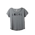 thumbnail image 1 of Thread Tank Local Arizona State Women's Relaxed Slouchy Dolman T-Shirt Tee Heather Grey Large, 1 of 4