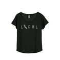 thumbnail image 1 of Thread Tank Local California State Women's Relaxed Slouchy Dolman T-Shirt Tee Heather Black Medium, 1 of 4