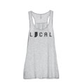 thumbnail image 1 of Thread Tank Local Indiana State Women's Sleeveless Flowy Racerback Tank Top Sport Grey X-Large, 1 of 5