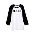 thumbnail image 1 of Thread Tank Local Louisiana State Unisex 3/4 Sleeves Baseball Raglan White Black Small, 1 of 3