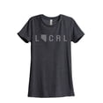 thumbnail image 1 of Thread Tank Local Nevada State Women's Relaxed Crewneck T-Shirt Tee Charcoal 2X-Large, 1 of 4