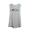 thumbnail image 1 of Thread Tank Local Nevada State Women's Sleeveless Muscle Tank Top Sport Grey Small, 1 of 4