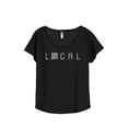 thumbnail image 1 of Thread Tank Local New Mexico State Women's Relaxed Slouchy Dolman T-Shirt Tee Heather Black Large, 1 of 4