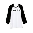 thumbnail image 1 of Thread Tank Local Oregon State Unisex 3/4 Sleeves Baseball Raglan White Black Small, 1 of 4