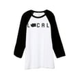 thumbnail image 1 of Thread Tank Local Washington State Unisex 3/4 Sleeves Baseball Raglan White Black 2X-Large, 1 of 4