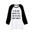 thumbnail image 1 of Thread Tank Love 90s RB Unisex 3/4 Sleeves Baseball Raglan White Black 2X-Large, 1 of 3