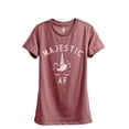thumbnail image 1 of Thread Tank Majestic AF Women's Fashion Relaxed Crewneck T-Shirt Tee Heather Rouge 2X-Large, 1 of 1