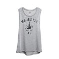 thumbnail image 1 of Thread Tank Majestic AF Women's Fashion Sleeveless Muscle Tank Top Sport Grey X-Large, 1 of 4
