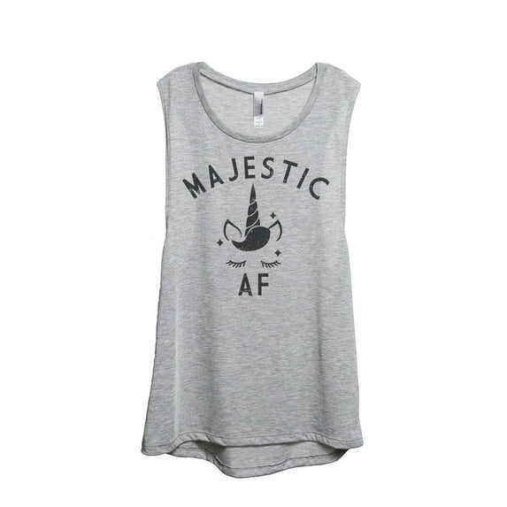 Thread Tank Majestic AF Women's Fashion Sleeveless Muscle Tank Top Sport Grey X-Large