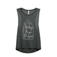 thumbnail image 1 of Thread Tank Making Magic Happen Women's Sleeveless Muscle Tank Top Charcoal Small, 1 of 4