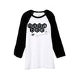 thumbnail image 1 of Thread Tank Mama Bee Unisex 3/4 Sleeves Baseball Raglan White Black Small, 1 of 4