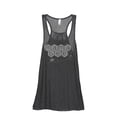 thumbnail image 1 of Thread Tank Mama Bee Women's Sleeveless Flowy Racerback Tank Top Charcoal Small, 1 of 5