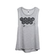 thumbnail image 1 of Thread Tank Mama Bee Women's Sleeveless Muscle Tank Top Sport Grey Large, 1 of 4