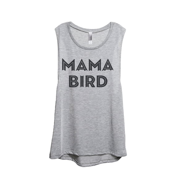 Thread Tank Mama Bird Women's Sleeveless Muscle Tank Top Sport Grey Small