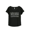 thumbnail image 1 of Thread Tank Mama In The Making Women's Fashion Relaxed Slouchy Dolman T-Shirt Tee Heather Black Small, 1 of 4