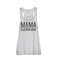 thumbnail image 1 of Thread Tank Mama In The Making Women's Fashion Sleeveless Flowy Racerback Tank Top Sport Grey Medium, 1 of 5
