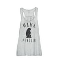 thumbnail image 1 of Thread Tank Mama Penguin Women's Sleeveless Flowy Racerback Tank Top Sport Grey Small, 1 of 5