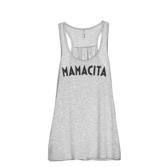 Thread Tank Mamacita Women's Sleeveless Flowy Racerback Tank Top Sport Grey 2X-Large