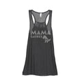 thumbnail image 1 of Thread Tank Mamasaurus Rex Women's Sleeveless Flowy Racerback Tank Top Charcoal Small, 1 of 5
