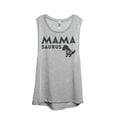 thumbnail image 1 of Thread Tank Mamasaurus Rex Women's Sleeveless Muscle Tank Top Sport Grey Medium, 1 of 4