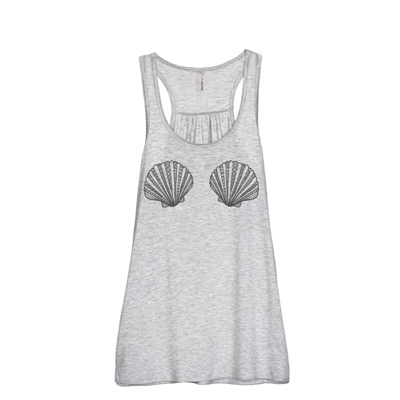 Thread Tank Mermaid Bra Women Sleeveless Flowy Racerback Tank Top