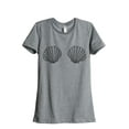 thumbnail image 1 of Thread Tank Mermaid Bra Women's Relaxed Crewneck T-Shirt Tee Heather Grey Small, 1 of 4